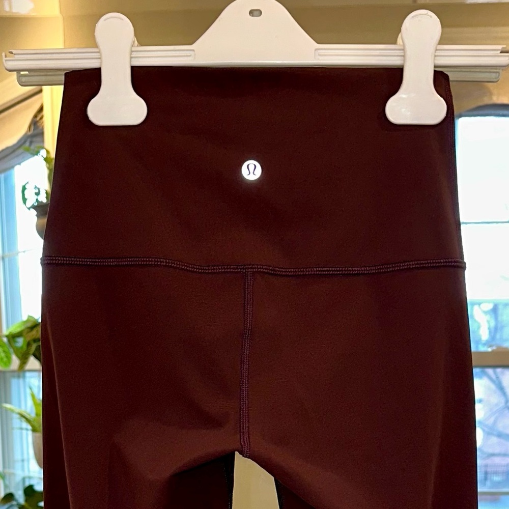 Lululemon Limited Edition Ombre Wunder Under Hi-Rise Maroon / Burgundy Pants 4 - Picture 6 of 12